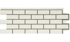 Фасадная панель Grand Line Состаренный кирпич Design молочный со швом RAL 7006