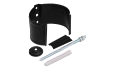 Кронштейн трубы на кирпич GL PU 90 мм RAL 9005 черный