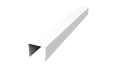 Крышка для забора жалюзи Palermo Grand Line 0,45 PE RAL 9003 сигнальный белый (2,5м)