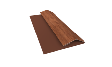 Планка финишная Блок-Хаус новый Grand Line 0,45 Принт Премиум Рябина Фреш TwinColor (2м)