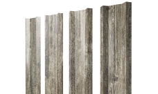 Штакетник М-образный A с прямым резом Grand Line 0,45 Print Elite Nordic Wood TwinColor