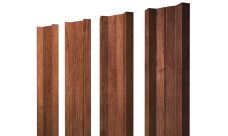 Штакетник М-образный A с прямым резом Grand Line 0,45 Print Premium Rowan Fresh TwinColor