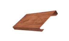 Ламель лицевая 125 забора жалюзи Texas 0,45 Print Premium Rowan Wood Intense FTC