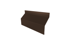 Ламель забора жалюзи Milan Slim стартовая/финишная для калиток и ворот 0,45 Drap TX RAL 8017 шоколад