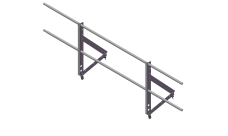 Ограждение кровельное Optima 0,65х2м RAL 8017