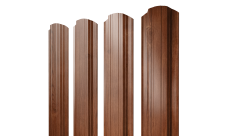 Штакетник Прямоугольный фигурный Grand Line 0,45 Print Elite Rowan TwinColor