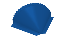 Заглушка конусная 0,45 PE RAL 5005 сигнальный синий
