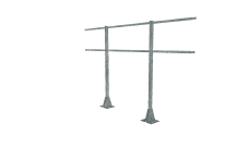 Ограждение кровельное для парапета на плоскую кровлю 3,0х1,2м оцинкованное
