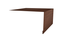 Планка околооконная простая 250х50 Grand Line 0,45 Print Elite Choco Wood TwinColor (2м)