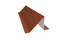 Планка снегозадержания 0,5 Satin с пленкой RAL 8004 терракота (2м)