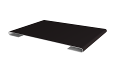 Планка стыковочная Grand Line 0,45 Drap TX RAL 9005 черный (2м)