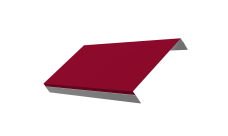 Ламель обратная 150 забора жалюзи Техас Grand Line 0,45 ПЭ RAL 3003 рубиново-красный