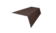 Планка карнизная для мягкой кровли 100х65 Grand Line 0,45 Drap ST RAL 8017 шоколад (2м)