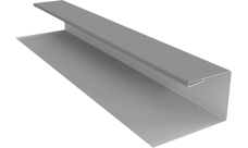 Планка П-образная Блок-Хаус новый Grand Line 0,5 Сатин с пленкой RAL 7004 сигнальный серый (2м)