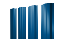 Штакетник П-образный A с прямым резом 0,5 Satin RAL 5005 сигнальный синий