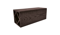 Столб ДПК Grand Line 100х100мм тиснение (на трубу) Венге 4м (ШТх4)