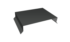 Парапетная крышка прямая 250мм 0,5 Satin Matt RAL 7016 антрацитово-серый (2,5м)
