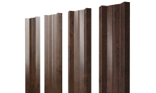 Штакетник М-образный A с прямым резом 0,45 Print Premium Antique Wood TwinColor