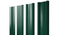 Штакетник М-образный A с прямым резом 0,5 Satin Matt TX RAL 6005 зеленый мох