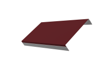 Ламель обратная 150 забора жалюзи Техас Grand Line 0,45 ПЭ RAL 3005 красное вино