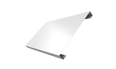 Ламель лицевая 200 забора жалюзи Texas Grand Line 0,45 Drap TX RAL 9003 сигнальный белый