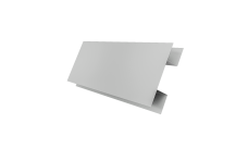 Планка H-образная стыковочная сложная Grand Line 0,45 Drap TX RAL 7047 телегрей 4 (2м)