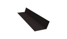 Планка примыкания 90х140 0,45 Drap TR RAL 9005 черный (2м)