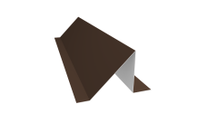 Планка снегозадержания 75х115 0,5 Satin Matt TX RAL 8017 шоколад (2м)