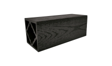 Столб ДПК Grand Line 100х100мм тиснение (на трубу) Графит 4м (ШТх4)