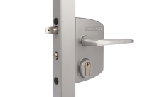 Замок LAKQ 4040 U2L корпус металлический, с ручками из алюминия, серебристый ZILV