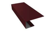 J-Профиль 18мм 0,45 Drap TX RAL 3005 красное вино (3м)