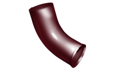 Колено стока GL PU 90 мм RAL 3005 красное вино