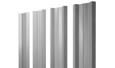 Штакетник М-образный A с прямым резом Grand Line 0,45 PE lite RAL 7004 сигнальный серый