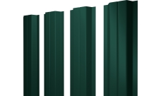 Штакетник П-образный A с прямым резом Grand Line 0,45 Drap TX RAL 6005 зеленый мох