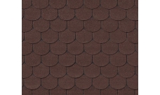 Черепица гибкая RoofShield Фемили Лайт Готик коричневый с оттенением