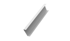 Декоративная накладка на столб универсальная 60х60 для забора жалюзи Grand Line 0,5 Satin RAL 9003 сигнальный белый (1,8м)