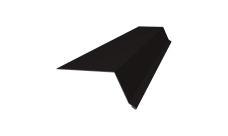 Планка капельник 100х55 0,5 Satin Matt TX RAL 9005 черный (3м)