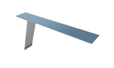 Планка карнизная фальц 130х80 Grand Line 0,45 Drap ТХ RAL 5024 пастельно-синий (2м)