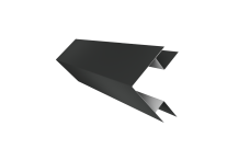 Планка угла внешнего сложного Экобрус Grand Line 0,5 Сатин матовый RAL 7016 антрацитово-серый (2м)