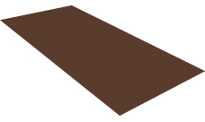 Плоский лист 0,5 Satin с пленкой RAL 8017 шоколад