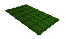 Профиль волновой "Квадро профи (Верховье)" ("Quadro Profi") v01 0,45 PE RAL 6002 лиственно-зеленый