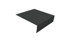 Планка околооконная простая 200х75 0,45 Drap TX RAL 7016 антрацитово-серый (2м)