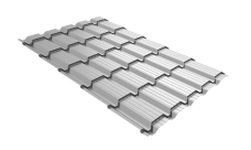 Профиль волновой "Квадро профи (Верховье)" ("Quadro Profi") v01 0,45 PE RAL 9003 сигнальный белый