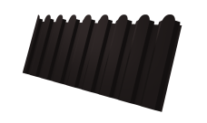 Профнастил С20A фигурный Grand Line 0,45 Drap TR RAL 9005 черный