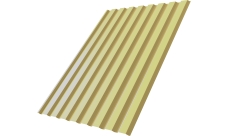 Профнастил С20A Grand Line 0,4 PE RAL 1014 слоновая кость