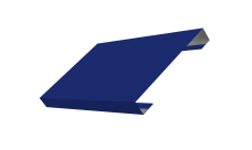 Ламель лицевая 150 забора жалюзи Техас Grand Line 0,45 ПЭ RAL 5002 ультрамариново-синий