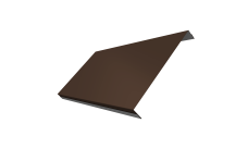 Ламель обратная 200 забора жалюзи Texas Grand Line 0,5 Drap TX RAL 8017 шоколад