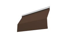 Ламель забора жалюзи Милан Слим Grand Line 0,45 Drap ТХ RAL 8017 шоколад