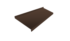 Отлив простой 200 Grand Line 0,45 PE-Double с пленкой RAL 8017 шоколад (2м)