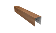 Планка боковая для забора из сайдинга ЭкоБрус 0,45 Print Premium Pine Wood Fresh (2,06м)